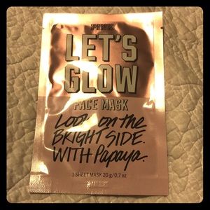 PINK, Victoria’s Secret “LETS GLOW” FACE MASK